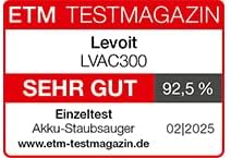 Levoit LVAC-300 Cordless Vacuum Cleaner 99.9% Dust Collection Pet Hair HEPA Filter Blue 150sqm Battery Powered
