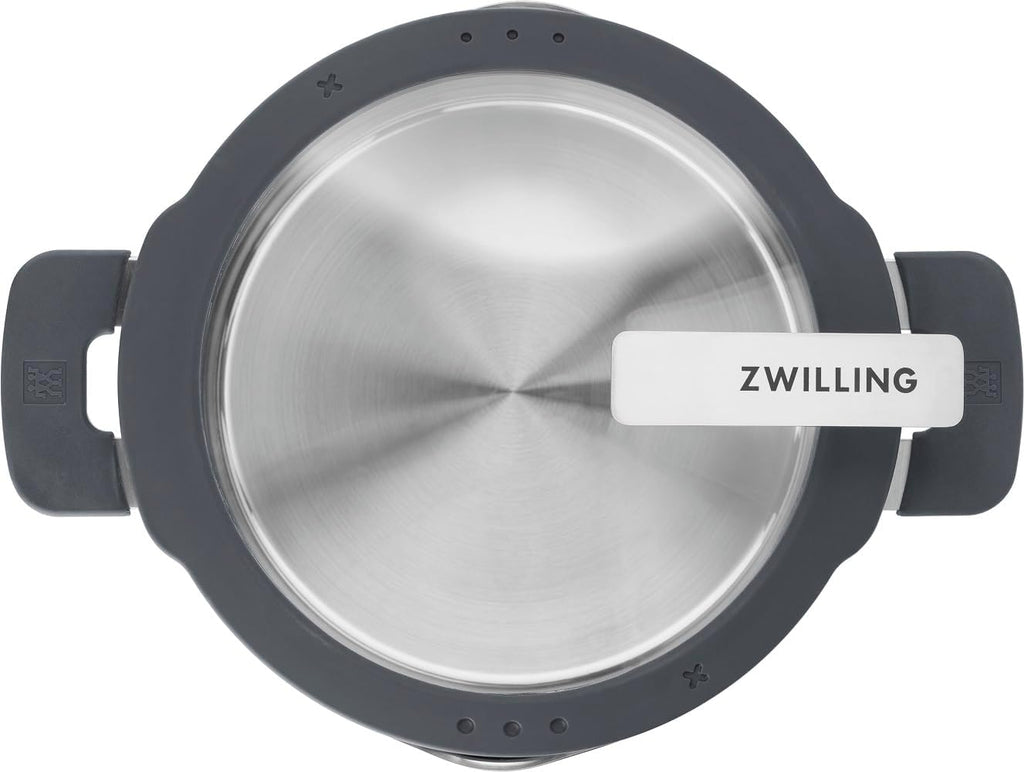 ZWILLING Simplify 5-Piece Stainless Steel Saucepan Set Induction Safe with Strainer Lids and Stay Cool Handles