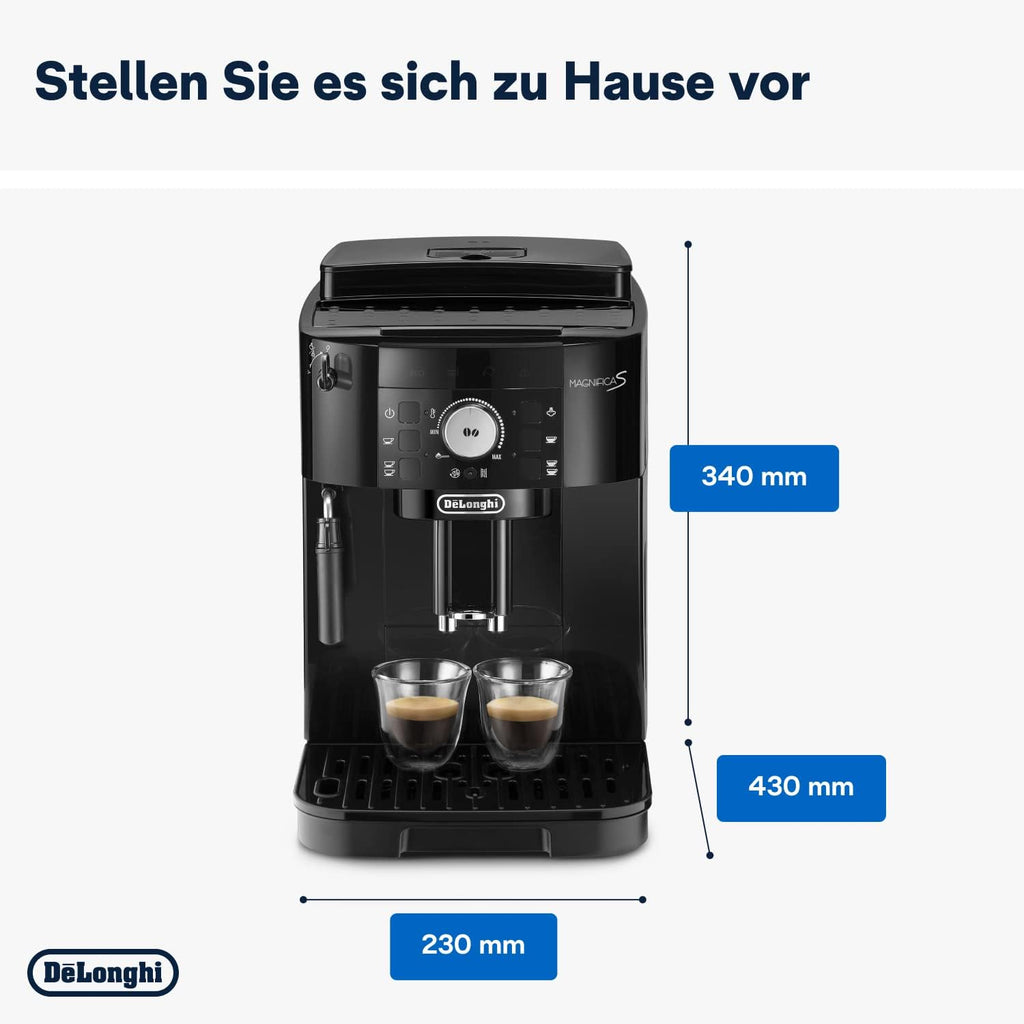 DeLonghi Magnifica S ECAM11112B Automatic Espresso Coffee Machine Bean to Cup Milk Frother Black