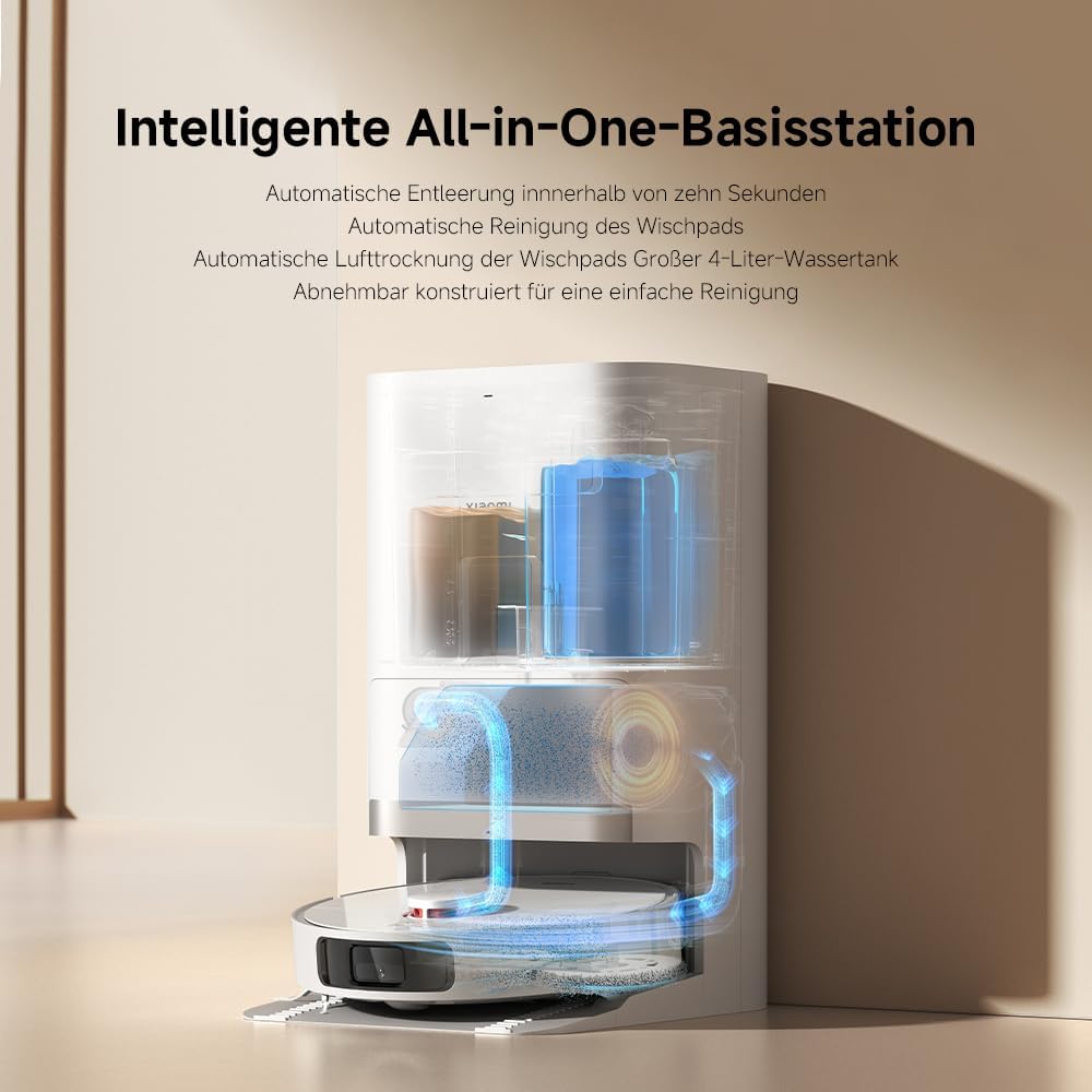 Xiaomi Robot Vacuum X20+ with All-in-One Station 6000Pa Suction Self-Cleaning Mop 140 Min Battery