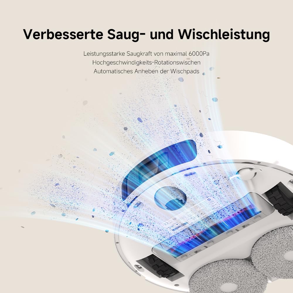 Xiaomi Robot Vacuum X20+ with All-in-One Station 6000Pa Suction Self-Cleaning Mop 140 Min Battery