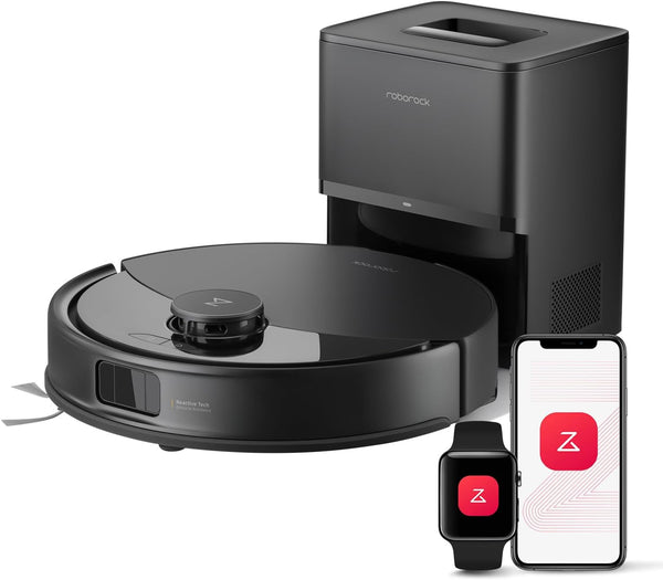 Roborock Q10 X5+ Robot Vacuum Cleaner Auto Emptying Station 10000Pa Suction Mop PreciSense LiDAR Navigation Black