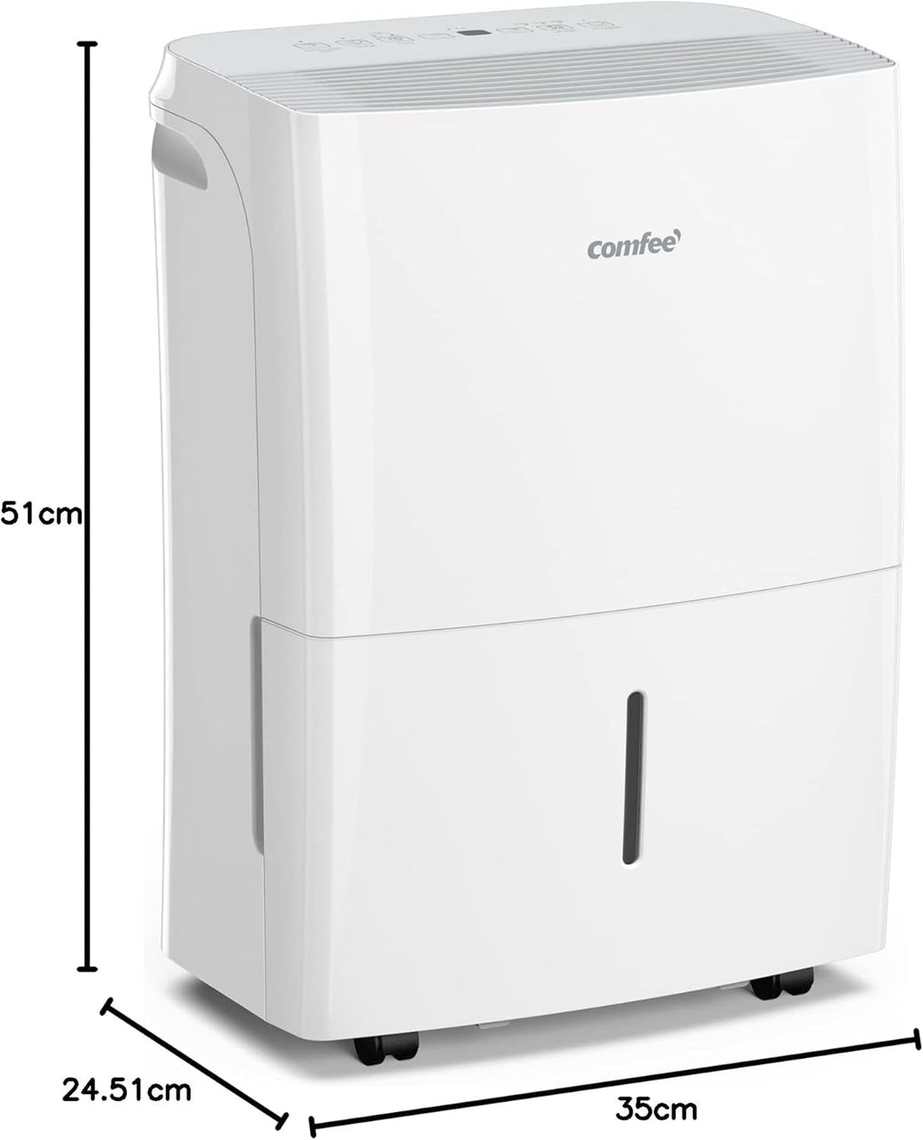 Comfee 20L Smart Dehumidifier WiFi App Control 40m2 Coverage 3L Tank Timer MDDF-20DEN7-WF