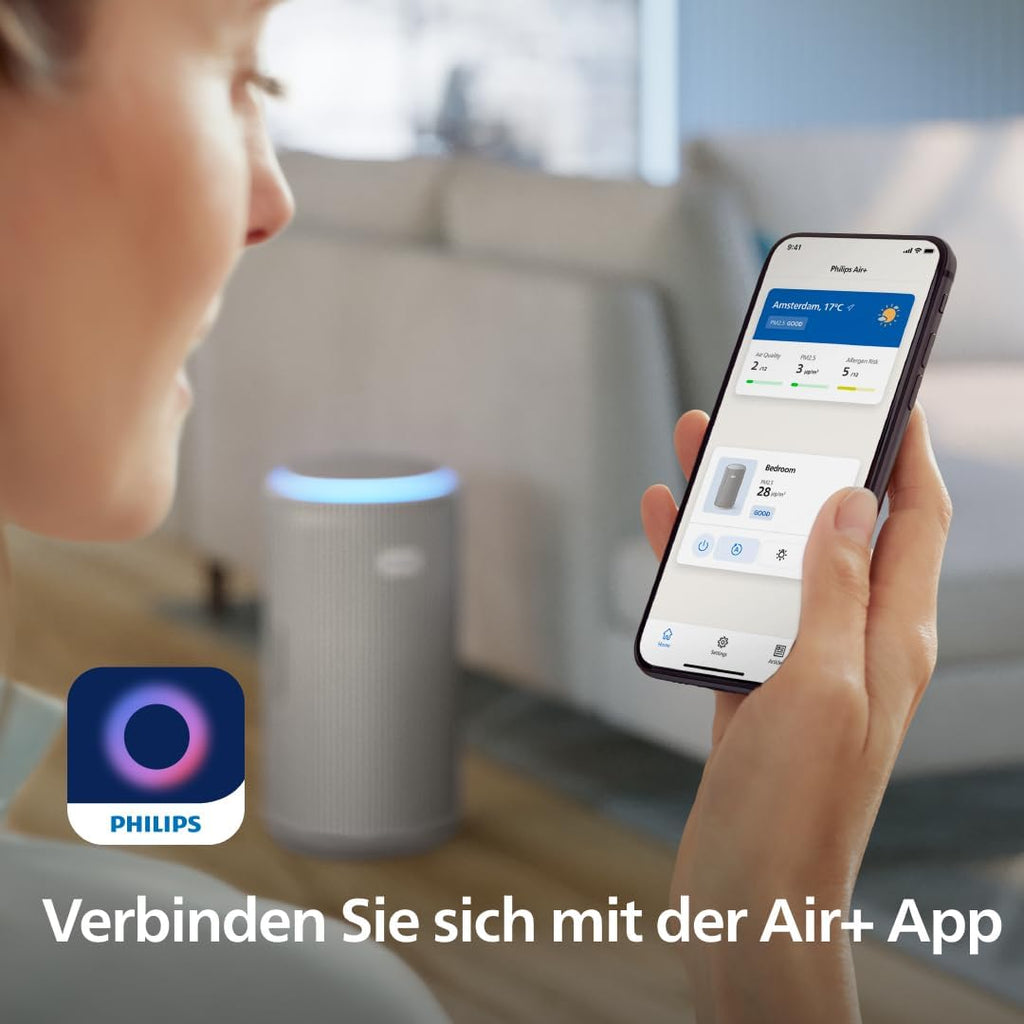 Philips AC3210/12 PureProtect 3200 HEPA Air Purifier 130m2 Coverage 500 CADR Ultra Quiet Smart App Control