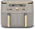 Ninja DZ400 Dual Zone Digital Air Fryer 9.5L 2 Drawer 6-in-1 Hot Air Fryer Stone Gold