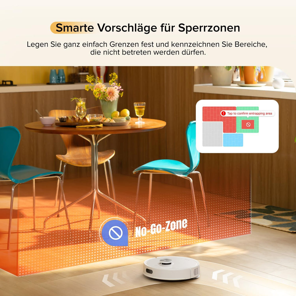 Roborock Q7 M5 Robot Vacuum with Mop 10000Pa Suction LiDAR Navigation Pet Hair Carpet Cleaning 150 Min Runtime App Control White