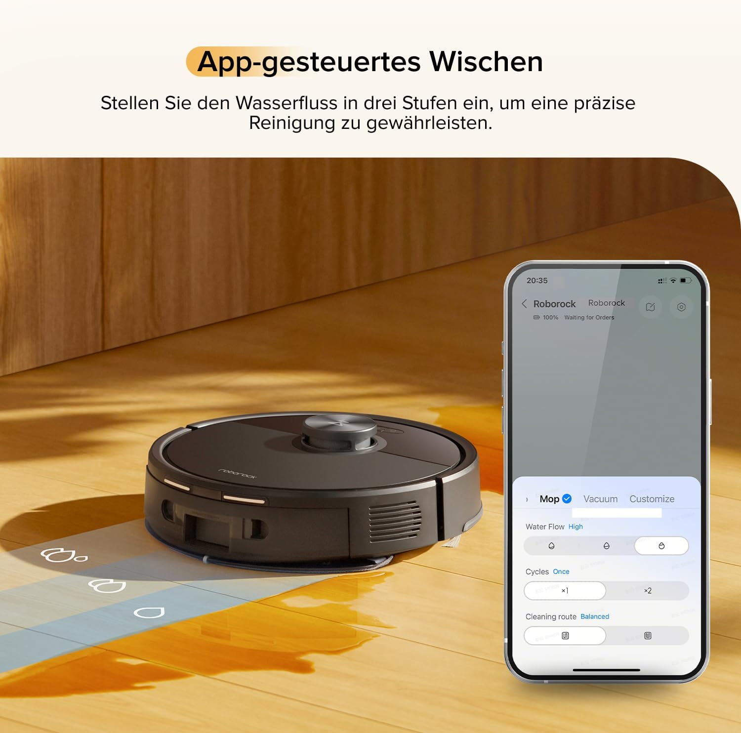 Roborock Q7 M5 Robot Vacuum 10000Pa Suction LiDAR Navigation 2-in-1 Vacuum Mop App Control Pet Hair Carpet 150min Runtime Black