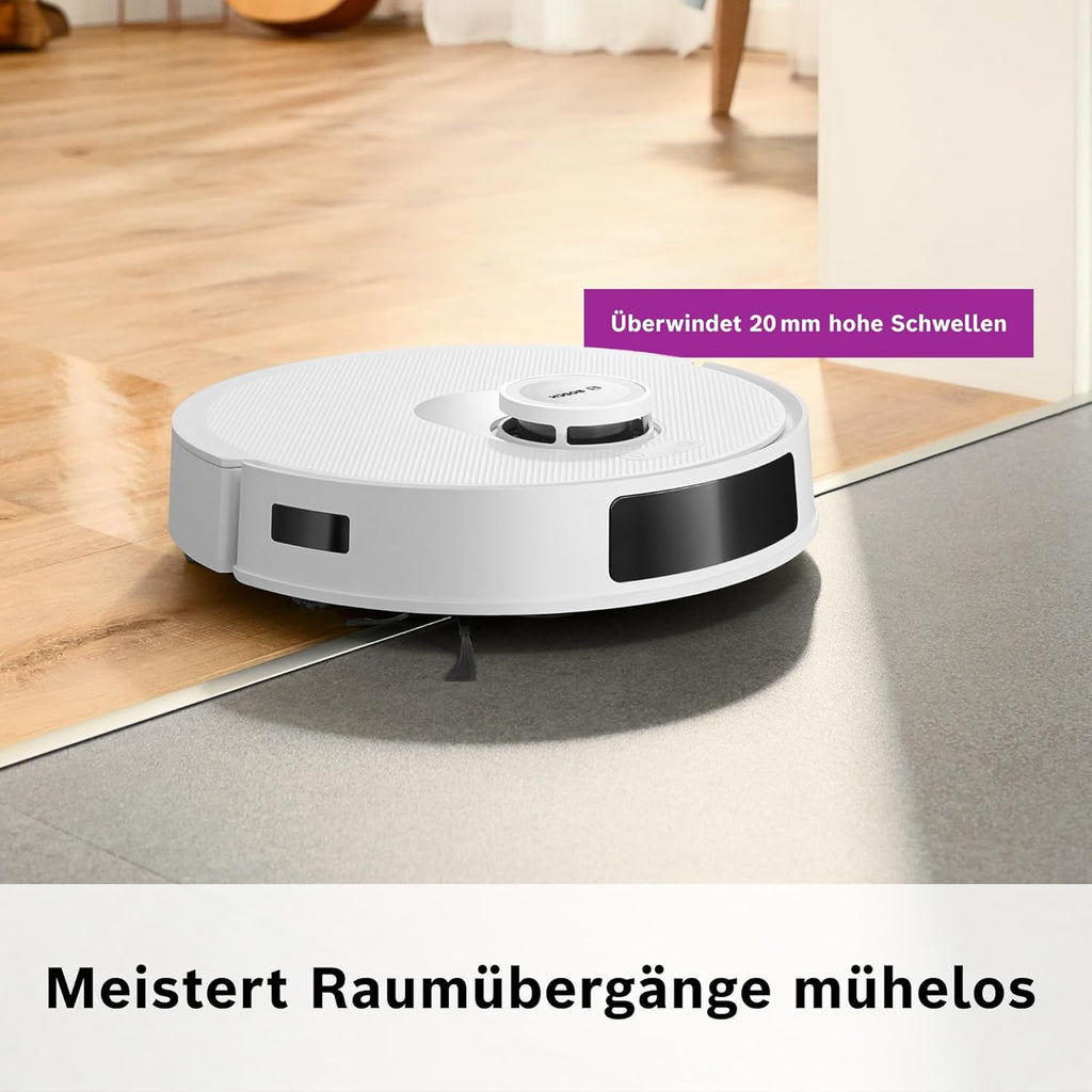 Bosch Spotless BCRD1W Robot Vacuum Cleaner 11000 Pa Suction Mop Function Smart Navigation White