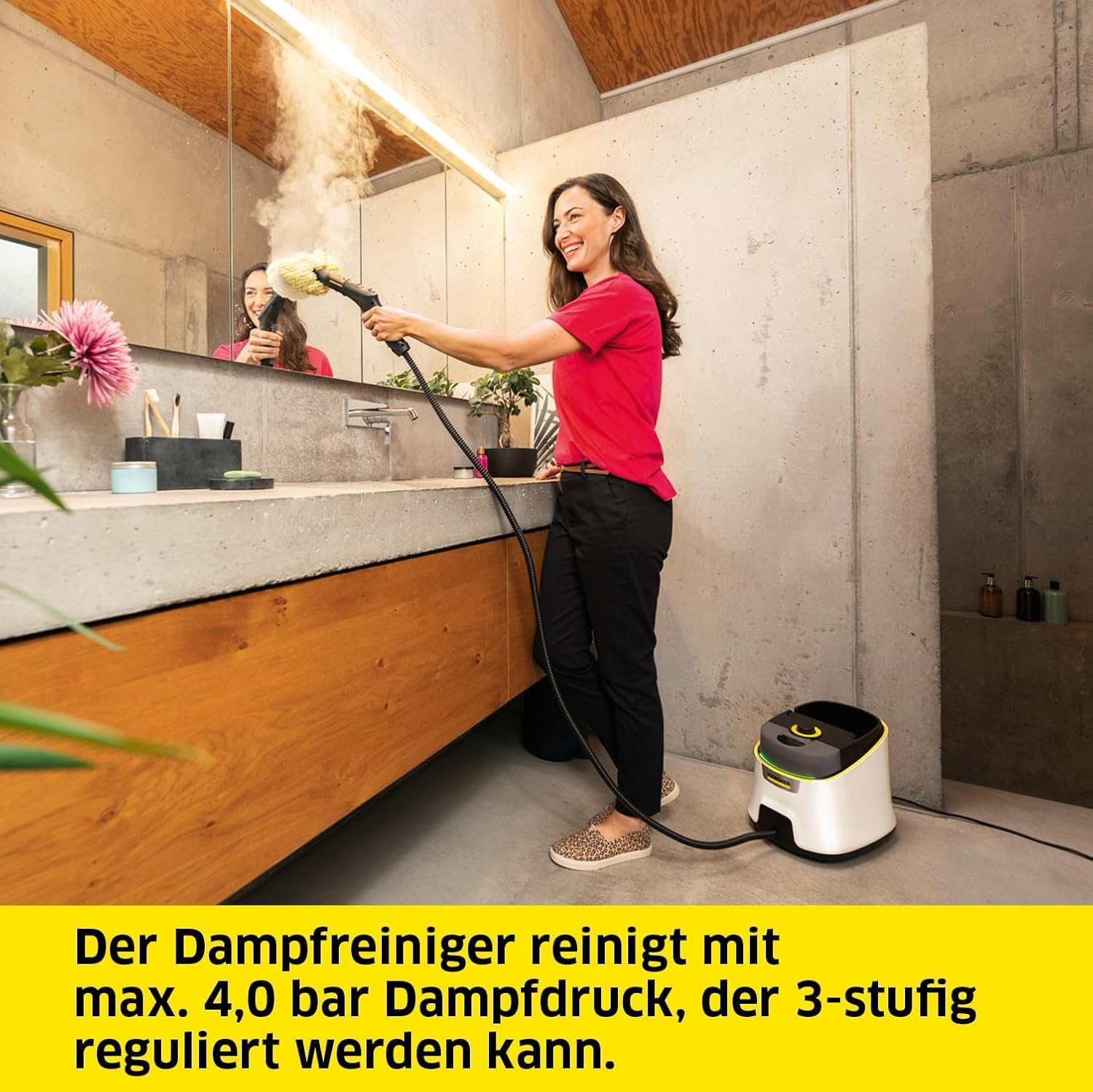 Karcher SC 4 Deluxe Steam Cleaner 4 Bar 130m2 Coverage EasyFix Floor Kit Included Professional Grade