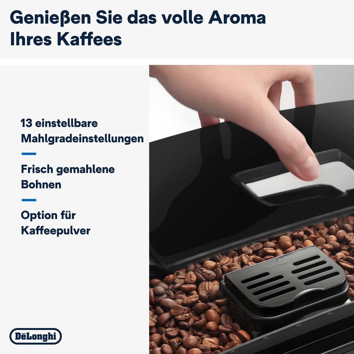 DeLonghi Magnifica S ECAM11112B Automatic Espresso Coffee Machine Bean to Cup Milk Frother Black