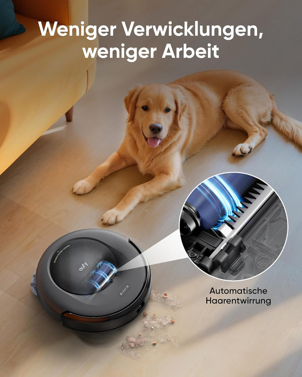 eufy Omni C20 Robot Vacuum Cleaner 7000Pa Auto Empty Mop Wash Dry Station 8.5cm Slim Design Child Lock Pet Hair