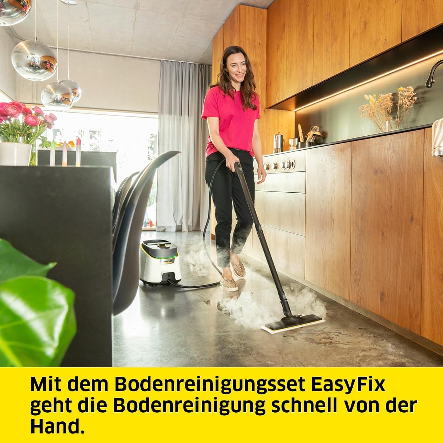 Karcher SC 4 Deluxe Steam Cleaner 4 Bar 130m2 Coverage EasyFix Floor Kit Included Professional Grade