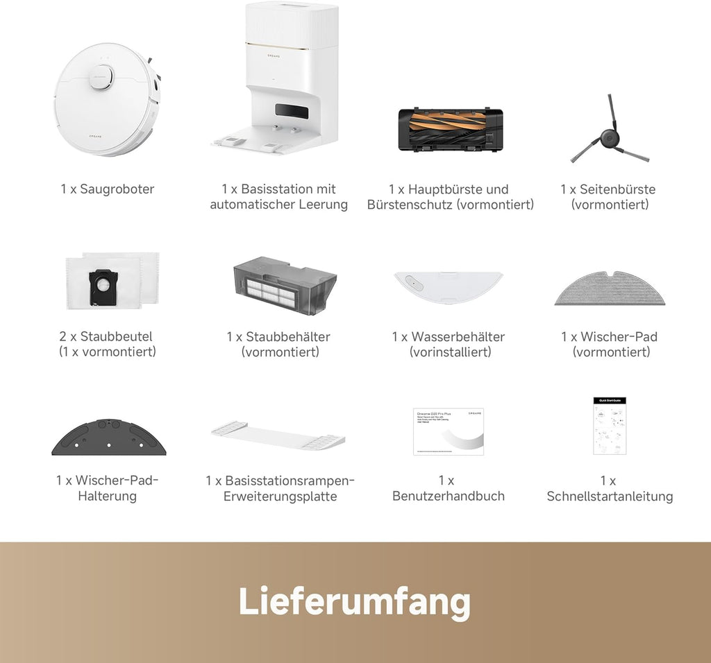 Dreame D20 Pro Plus Robot Vacuum Mop 13000Pa Pet Hair Carpet Hard Floor Self Empty LDS Navigation 5200mAh