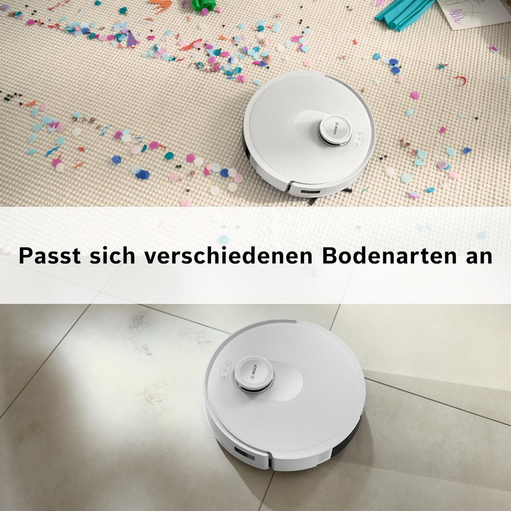 Bosch Spotless BCRD1W Robot Vacuum Cleaner 11000 Pa Suction Mop Function Smart Navigation White